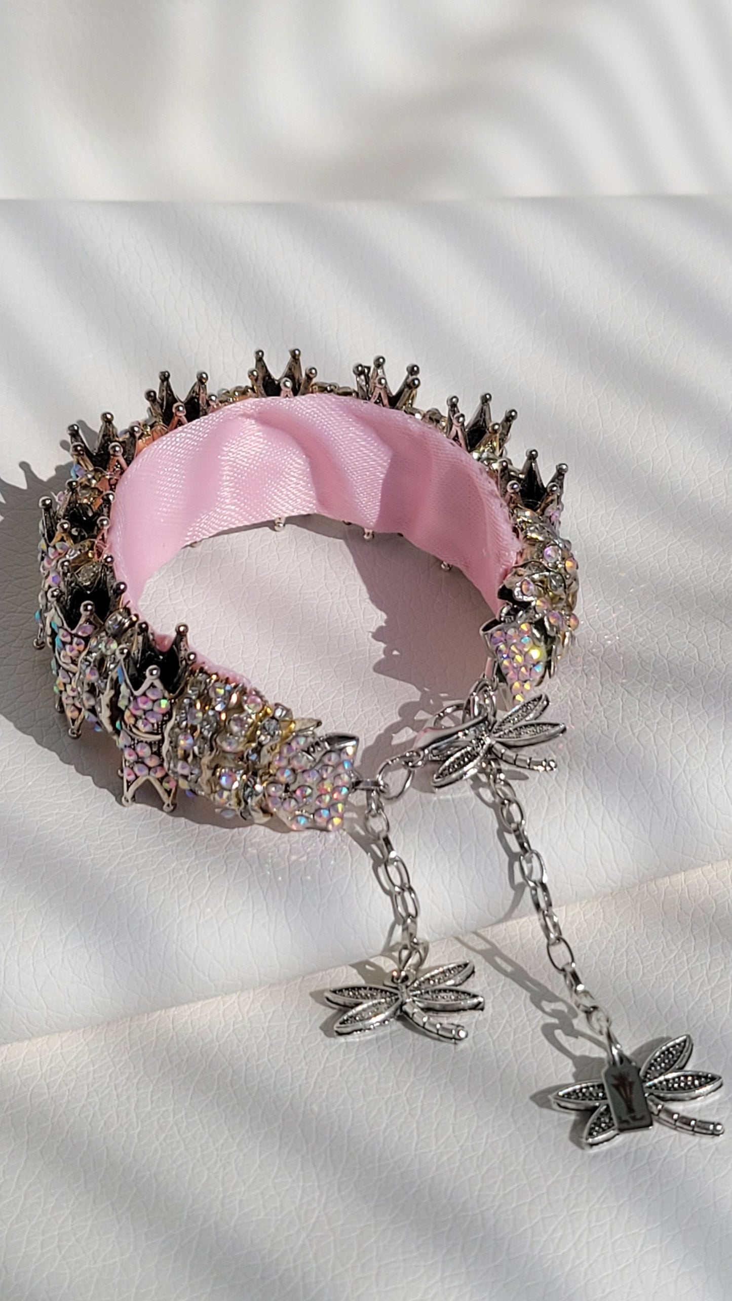 Pink Rose Crown Bracelet