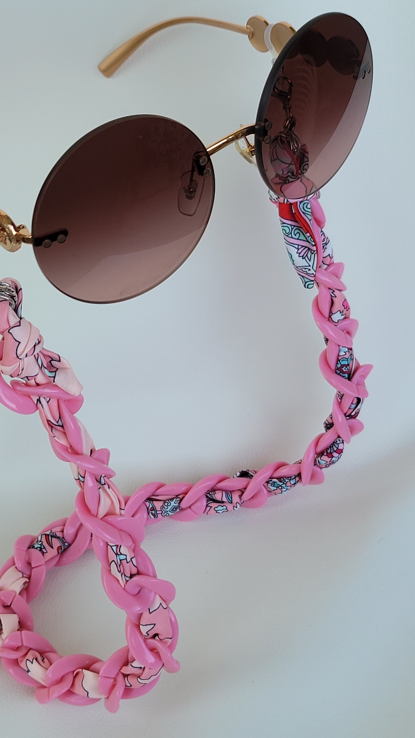 Glasses Acrylic Chain Pink