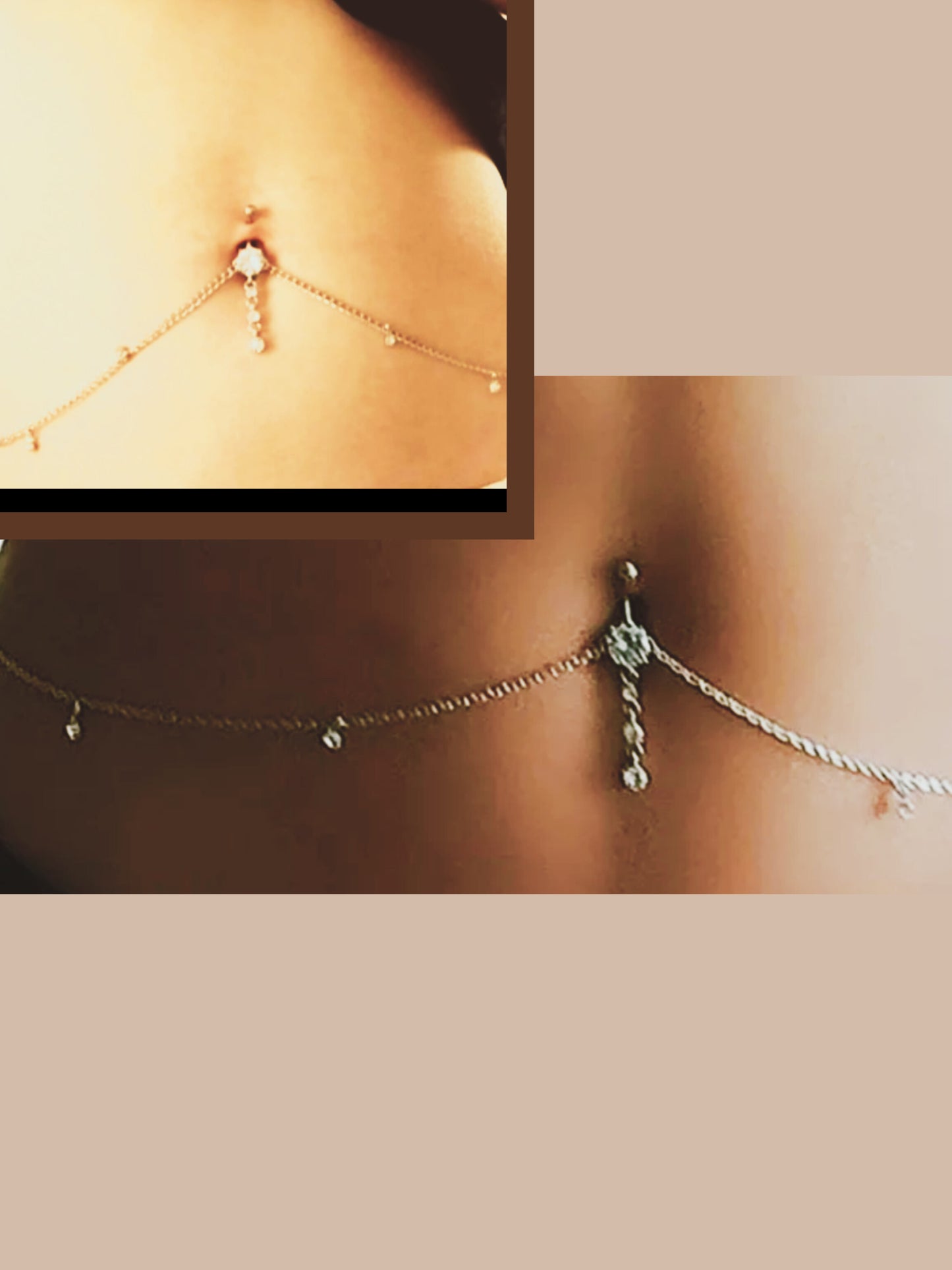 Shiny Belly Chain Piercing